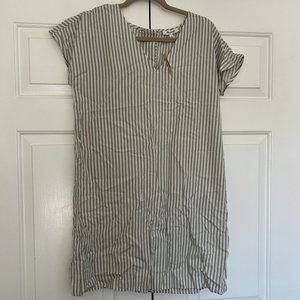 Madewell striped shift dress